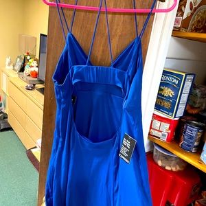 Size 12 express royal blue short strappy sundress